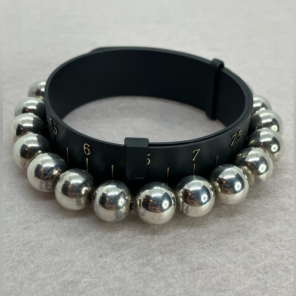 Silpada 925 Sterling Silver Large Ball Bead Bracelet w Box Clasp | Retired B0471 - Picture 5 of 8